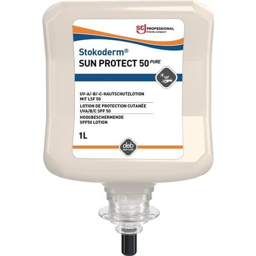 SC JOHNSON PROFESSIONAL UV-Hautschutzcreme Stokoderm® Sun Protect 50 PURE 1l unparfümiert Kartusche