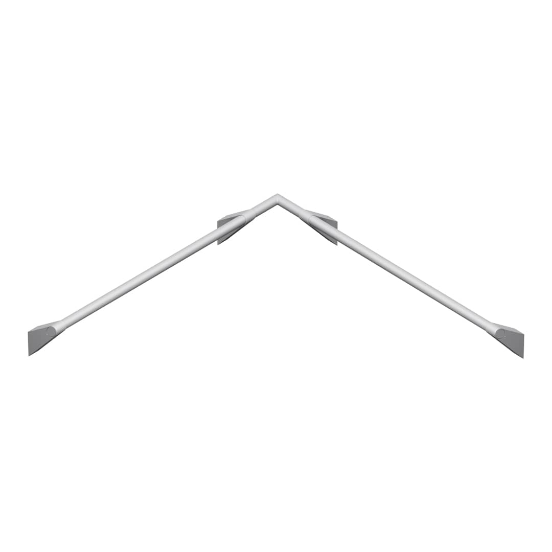KWS Handlauf-Kombination A100, 90° 975x975 A100 Austerngrau