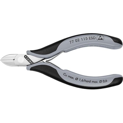 KNIPEX Elektronikseitenschneider L.115mm Form 0 Facette ja,kl.spiegelpol.KNIPEX