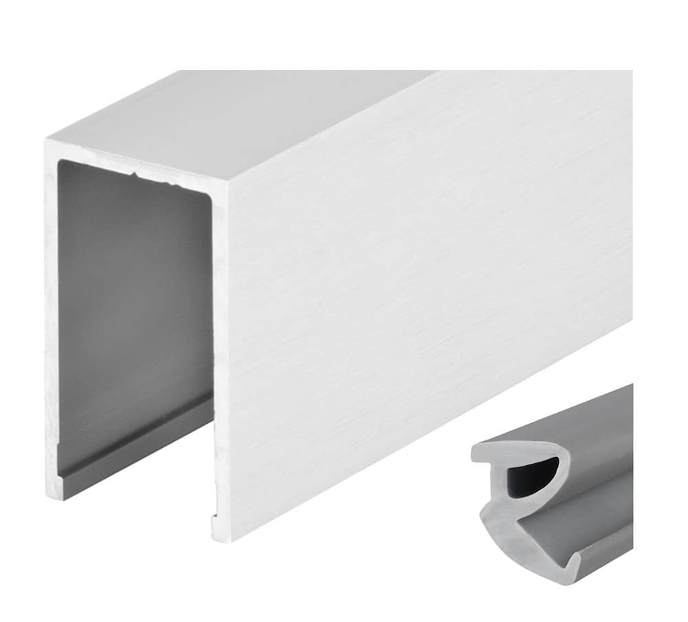HERMAT Trennwand-Deckenprofil 6958, Aluminium
