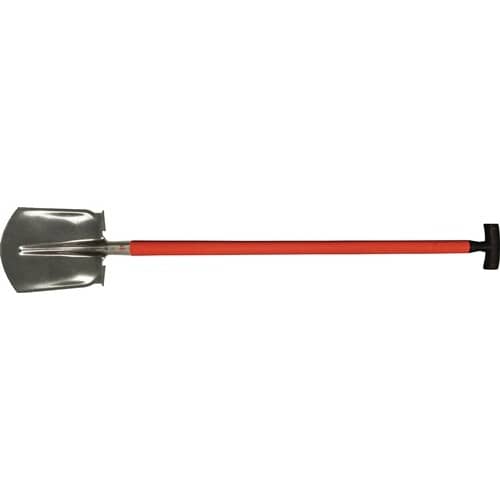 POLET Sand- u.Schuttschaufel Gr.000 21x25,5cm m.hohlem Glasfaserstiel,2 Füße POLET