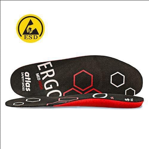 ATLAS Einlegesohle ERGO-MED red Gr.36 black ATLAS
