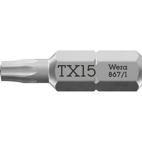 WERA Bit 867/1 1/4 Zoll T 15 L.25mm WERA