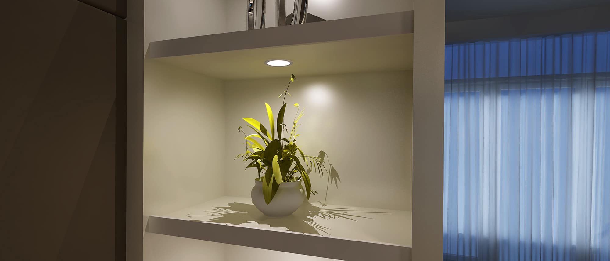 L&S Einbauleuchte Chip 68 12VDC 4W, Emotion, edelstahl