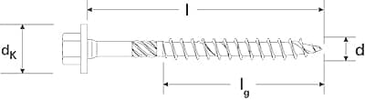 FISCHER Power-Fast 8,0x80 Hexagon blvz TG Holzbauschrauben