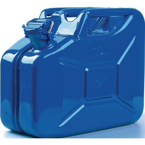 VALPRO Kraftstoffkanister 10l Signalblau RAL 5005 Stahlbl.0,9mm L345xB165xH275mm VALPRO