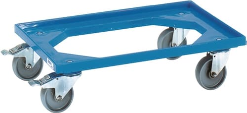 FETRA Kistenroller Trgf.250kg PA-Bereifung L605xB405mm ABS-Ku.blau FETRA