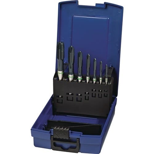 TECWERK Maschinengewindebohrerset DIN 371/376 B Univ.M3-M12 HSS-Co vap.Ku.-Kass.TECWERK