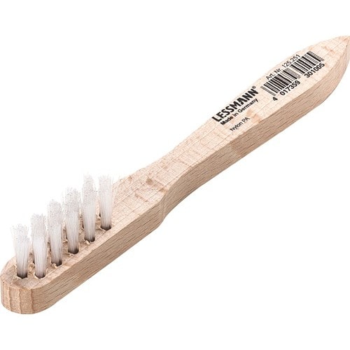 LESSMANN Zündkerzenbürste L.150mm 0,3mm Nyl.PA glatt 3-reihig LESSMANN