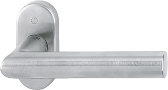 HOPPE® Drücker-Halbgarnitur ohne Schlüsselrosette Amsterdam E1400F/55, ohne Stütznocken, Edelstahl