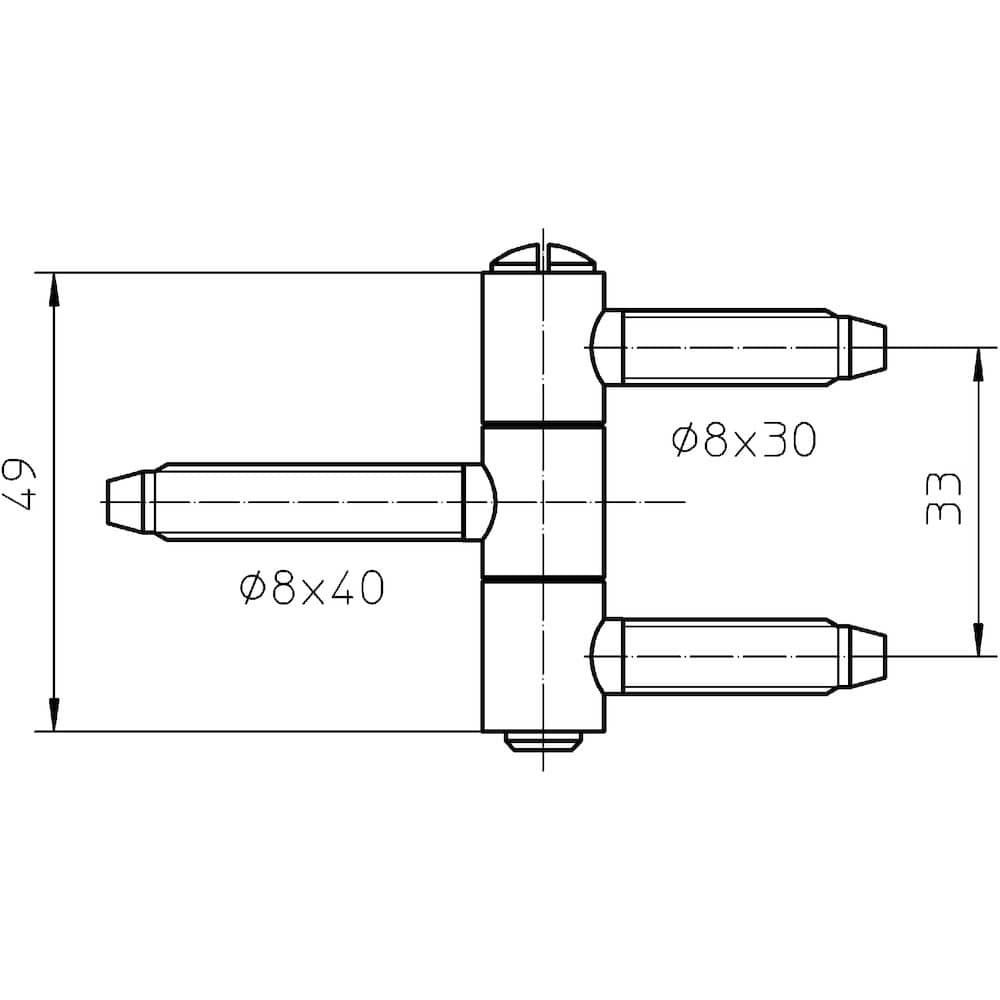 SIMONSWERK Einbohrband BAKA® C 1-13 MSTS , Stahl,