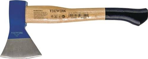 TECWERK Handbeil Rheinische Form 1000g Stiel-L.400mm Eschenkuhfuß stahlgeschmiedet TW