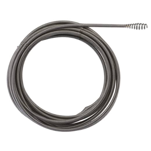 MILWAUKEE 8 mm x 7,6 m mit Keulenkopf Spirale für Akku-Rohrreiniger M12BDC
