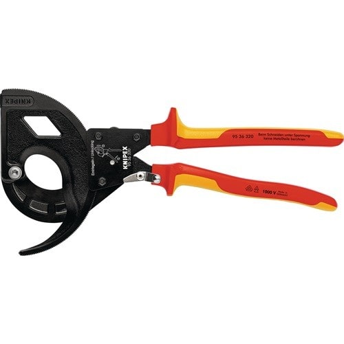 KNIPEX Kabelschneider Gesamt-L.320mm max.60 (600 mm²)mm pol.Mehrkomp.-Hüllen VDE