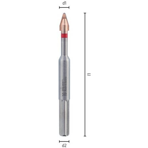 ALPEN Feinsteinzeugfliesenbohrerset C PROTECTOR D.10mm 2 St./Set ALPEN