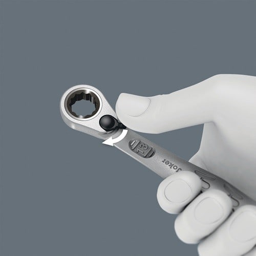 WERA Maulringratschenschlüssel Joker SW 11mm L.165mm umschaltbar,Rings.15Grad WERA