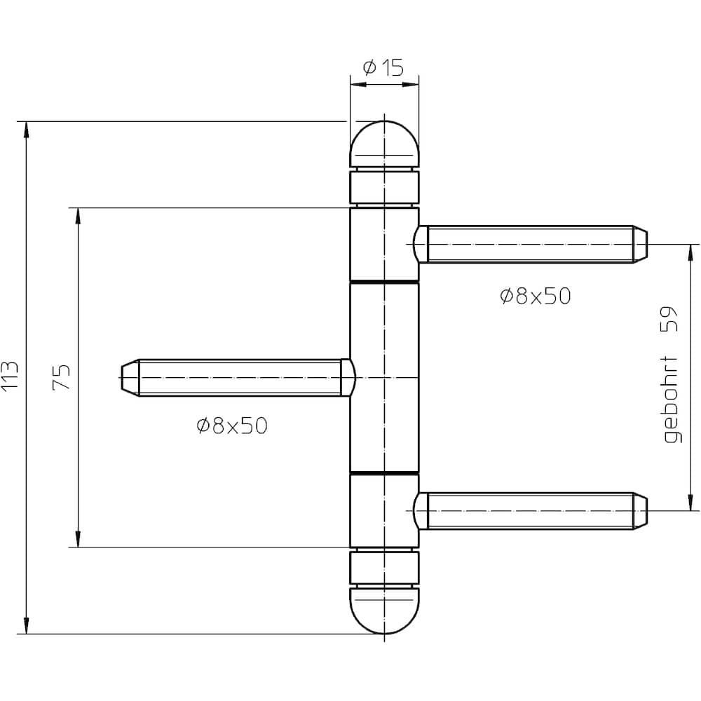 SIMONSWERK Einbohrband BAKA® C2-15 WF Soft,