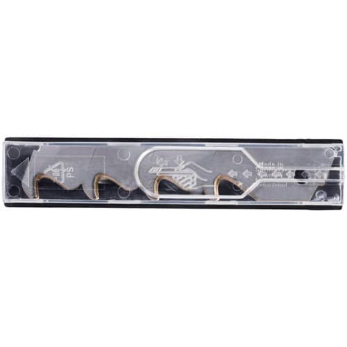 TECWERK Abbrechhakenklinge L104,5xB17,7xS0,5mm TiN 3 Sollbruchstellen 10 St./Spender