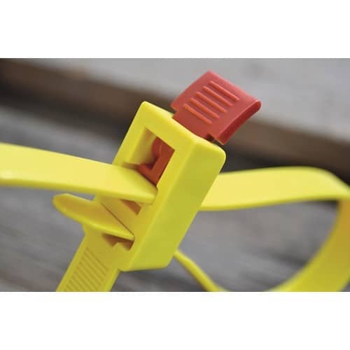 HELLERMANNTYTON Kabelbinder SpeedyTie L.750mm B.12mm PA gelb 5St./Btl.HELLERMANNTYTON