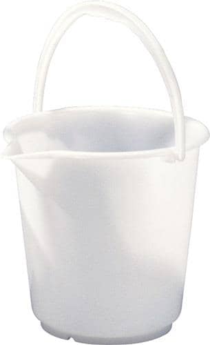 HÜNERSDORFF Eimer 17,0l HD-Polyethylen natur Kunststoffbügel D.330mm H.315mm HÜNERSDORFF