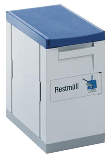 GRUBER Wertstoffsammler 15l H355xB200xT315mm grau blau stationär