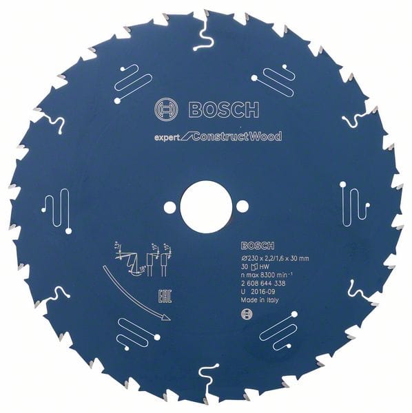 BOSCH Kreissägeblatt Expert for Construct Wood, 230 x 30 x 2,0 mm, 30