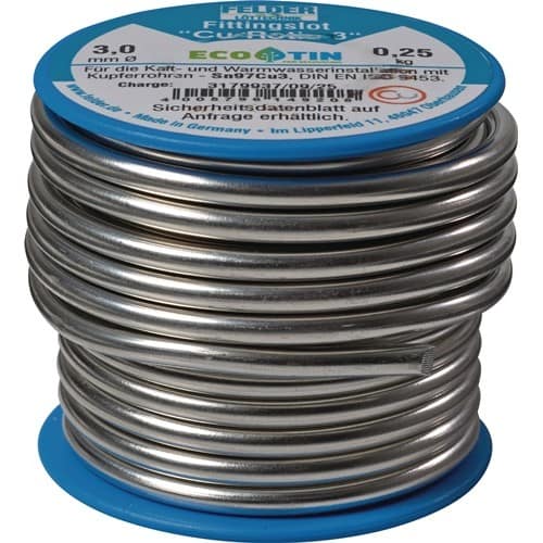 FELDER Fittingslot Cu-Rotin®3 3mm 250g Sn97Cu3 FELDER