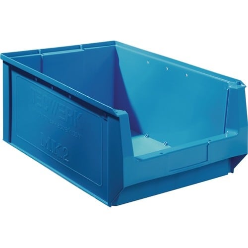 TECWERK Sichtlagerkasten L500/450xB310xH200mm PE blau TECWERK