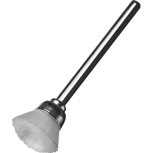 LESSMANN Miniflächenbürste STB DxB37xL5mm PA transp.5mm Schaft-D.3mm LESSMANN
