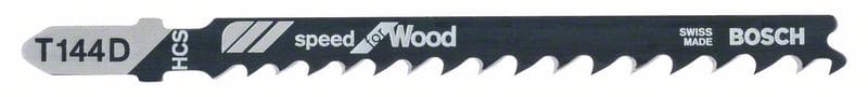 BOSCH Stichsägeblatt T 144 D Speed for Wood, 100er-Pack