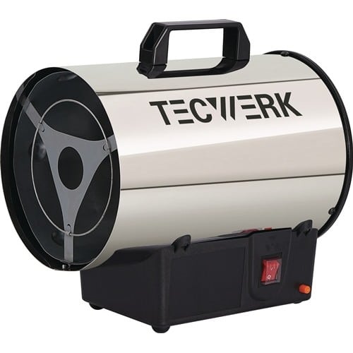 TECWERK Gasheizer 10 kW 500 m³/h 28 W TECWERK