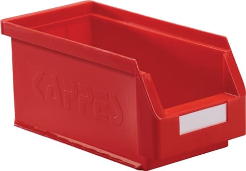 RASTERPLAN Sichtlagerkasten L290xB140xH130mm PE rot RASTERPLAN