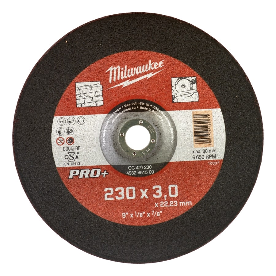 MILWAUKEE CC42 3 mm Steintrennscheibe PRO+ 230 mm