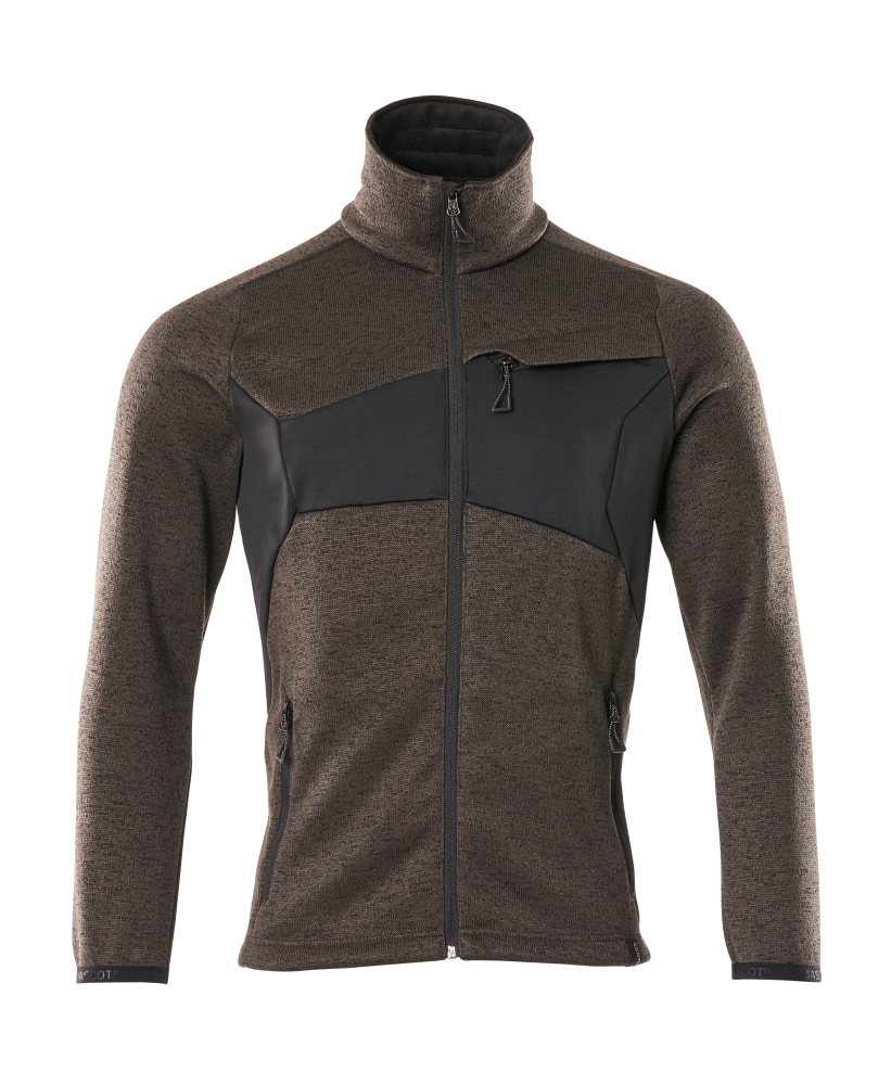 MASCOT® Strickpullover mit Reißverschluss Strickjacke, dunkelanthrazit/schwarz