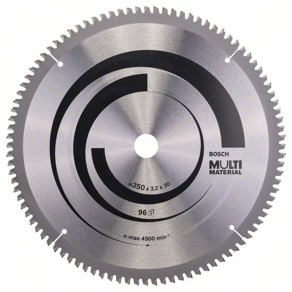 BOSCH Kreissägeblatt Multi Material, 350 x 30 x 3,2 mm, 96