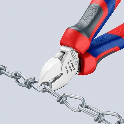 KNIPEX Seitenschneider L.160mm Kopf verchr.Comfort-Griff KNIPEX