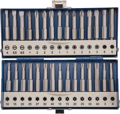 TECWERK Bitsortiment 30-tlg.Schlitz/PH/PZD/TX/TX-BO/6Kt.TECWERK