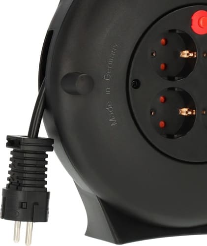 BRENNENSTUHL Kabelbox Vario Line VL2-X 4fach Kabel-L.10m schwarz Ku. IP20 BRENNENSTUHL