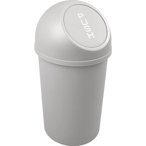 HELIT Abfallbehälter H490xØ253mm 13l lichtgrau HELIT