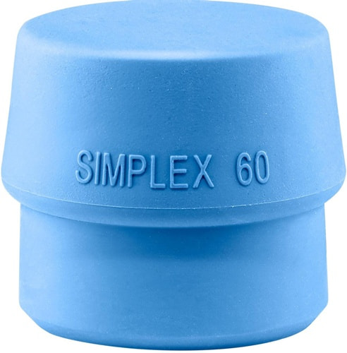 HALDER Schonhammerkopf SIMPLEX Kopf-Ø 60mm TPE-soft blau weich HALDER