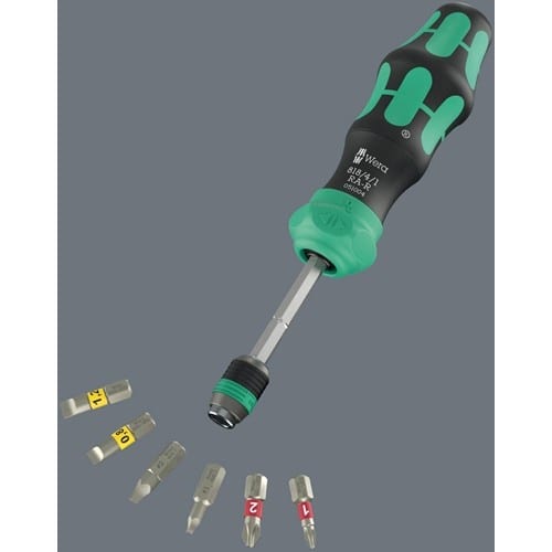 WERA Magazinbithalter Kraftform Kompakt 26 RA-R 6-tlg.m.Tasche WERA