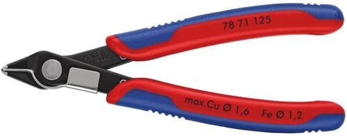 KNIPEX Elektronik-Seitenschneider Super-Knips® L.125mm Form7 Spezialwerkzeugstahl brün.