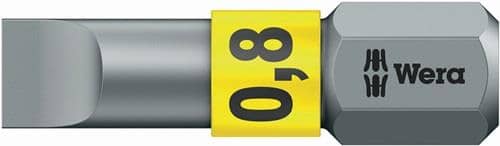 WERA Bit 800/1 BTZ f.Schlitzschrauben 5,5mm L.25mm 1/4 Zoll