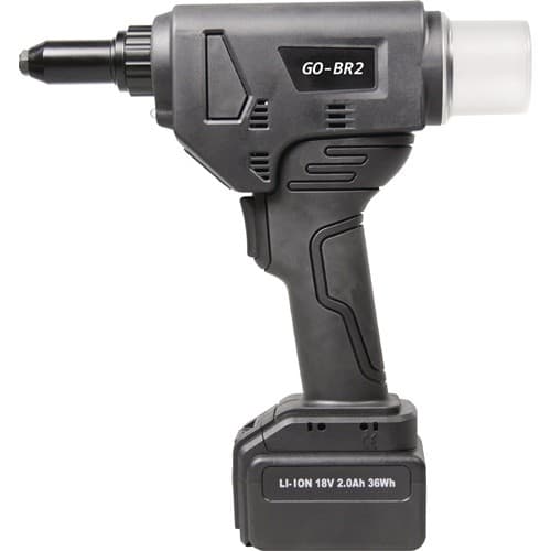 GOEBEL Akku-Blindnietsetzgerät GO-BR2 13-tlg.18000N ø 4,0-6,4 im Ku.-Koffer GOEBEL