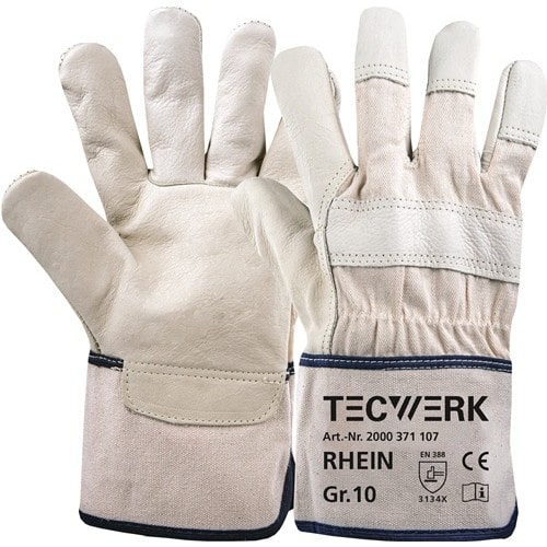 TECWERK Handschuhe Top Rhein Gr.10 beige EN 388 PSA II TECWERK
