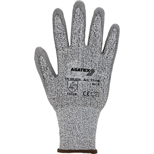 ASATEX Schnittschutzhandschuhe Gr.10 grau/grau EN 388 PSA II HDPE m.PU 10 PA ASATEX