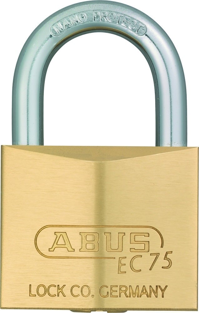 ABUS Zylindervorhangschloss 75, Messing massiv