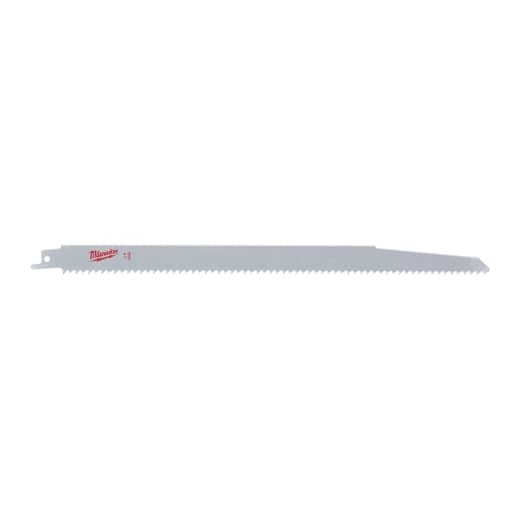 MILWAUKEE 300 x 4,2 mm (6 TPI), unlackiert Säbelsägeblatt Holz - ideal für Hochgeschwindigkeitsschnitte in Nassholz