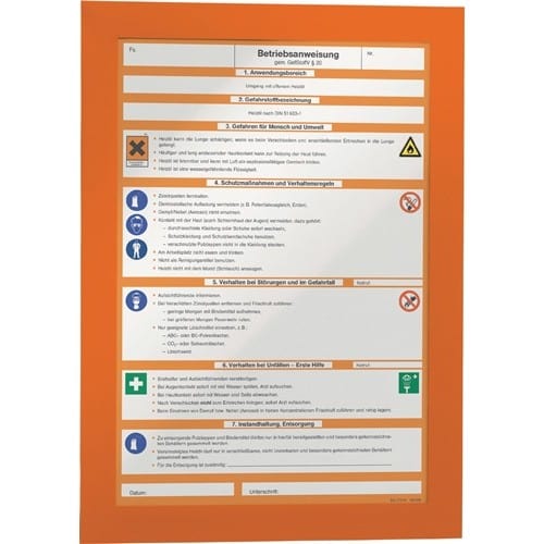 DURABLE Magnetrahmen DIN A4 orange selbstklebende Rückenfolie 2 St./VE DURABLE