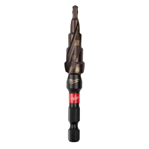MILWAUKEE 4 bis 12 mm, 2 mm Stufen SHOCKWAVE Stufenbohrer